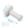 Vanloory Bath Towel Hooks, 6 Pack Round Coat Hooks, Sturdy