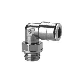 Camozzi 6522 4-1/4 Push In Fitting Swivel Elbow, 4 mm Tube, 1/4" Thread (Pack of 10)