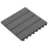 vidaXL WPC Decking Tiles, 11.8"x11.8", Set of 11, Durable Water