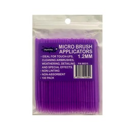 Ickysticky Micro Brush Applicator, 1.2 mm Size Disposable Micro Applicators Automotive Paint Chip Repair Car Detailing Cleaning Tools Airbrush Decals Models