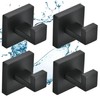 SHUNLI Black Towel Hook, Wall Hook, Clothes Hook, Heavy Duty