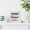 Rustic Coffee Friend Wood Box Sign Coffee & Friends Make
