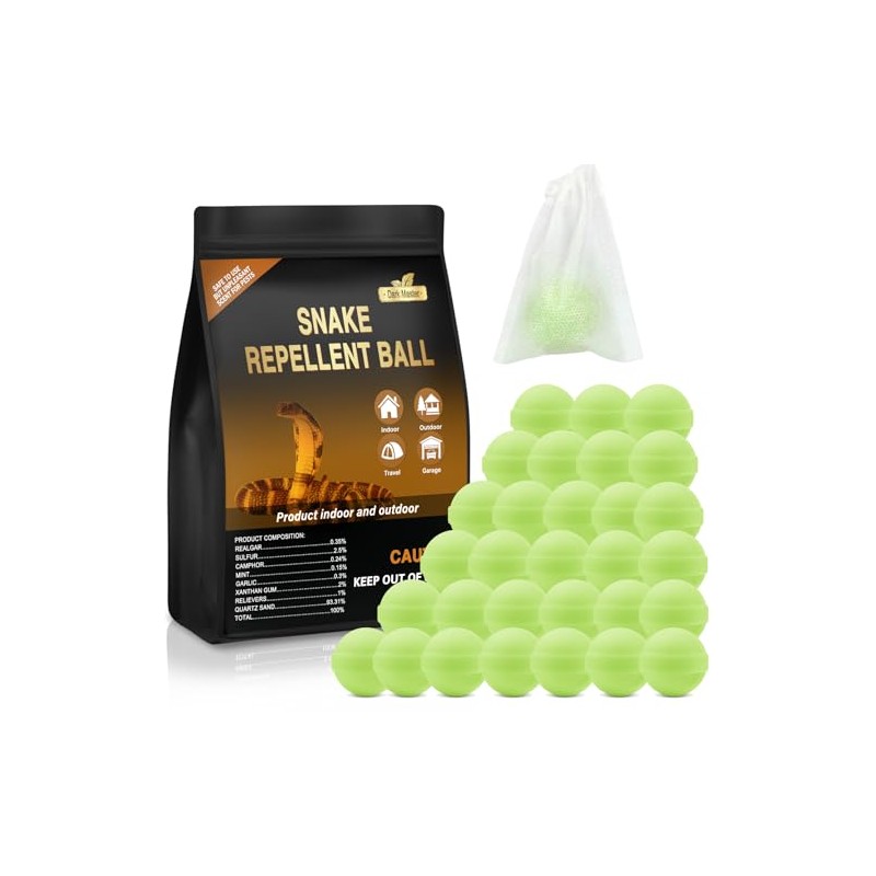 30 Pack Snake Repellent for Yard Powerful, Snake Away Repellent