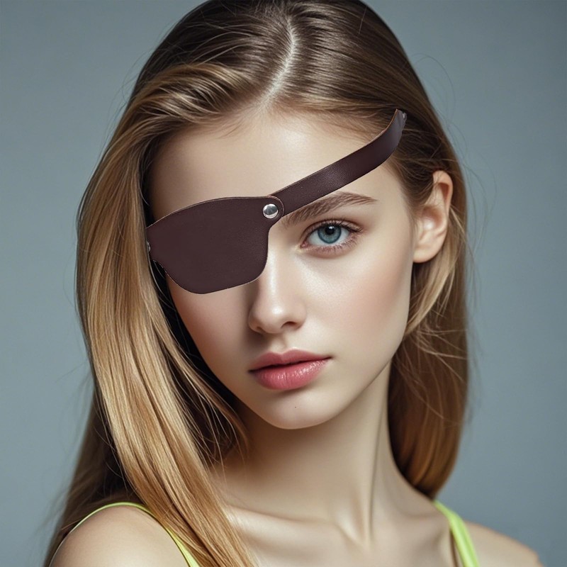 Bvxchg Eye Patch Handmade Leather Adult Eye Patch Left or