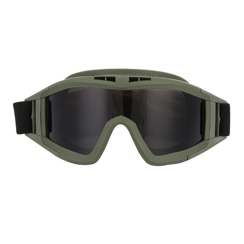 Goggles Paintball Ski AntiDust AntiFog Eye Protection Glasses(army Green)