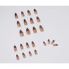French Leopard Print Pointed Toe Ultra Long Ballerina False Nails,
