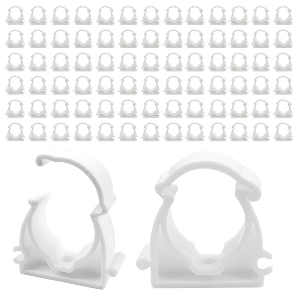 Pack of 80 Quick Release Pipe Clamps, Diameter 20 mm