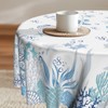 Imiss Sea Turtle Beach Round Tablecloth 60 Inch Nautical Themed