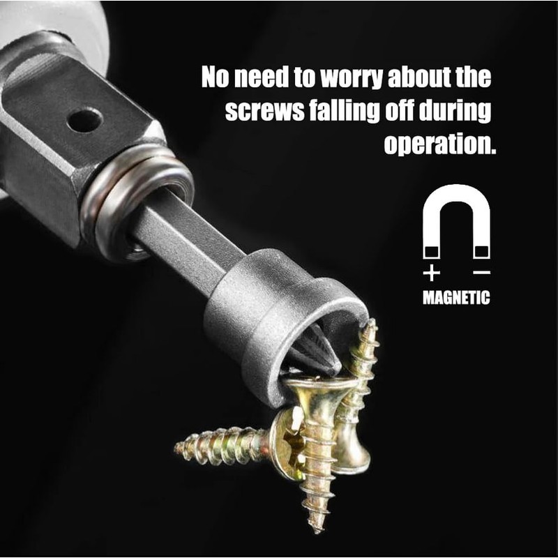 Drywall Screw Depth Setter, Drywall Screwdriver Bits, 10Pcs 50mm PH2