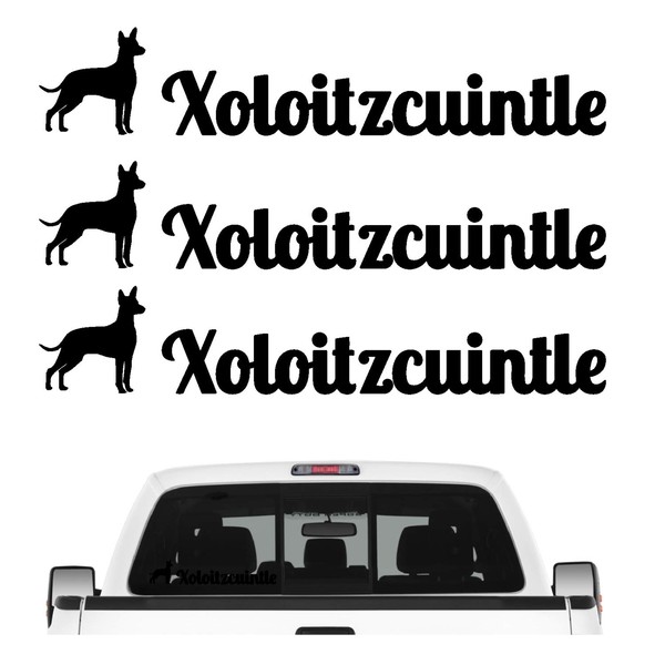 siviwonder Xoloitzcuintle Xolo Sticker Set of 3 Dog Stickers Dog