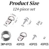 MAIHUO 124 Pcs Picture Hanging Kit,Complete Frame Hardware Set with