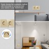 CNBINGO Glass Schuko Socket, Flush-Mounted, Double Wall Socket, Gold, with