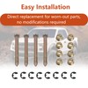 Replacement Door Hinge Pin and Bushing Repair Kit Lock Nuts