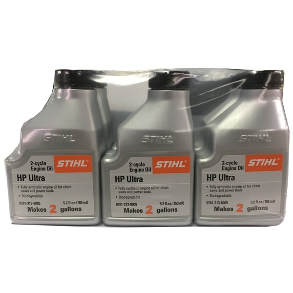 STIHL 0781 313 8007 5.2 Ounce High Performance Ultra 2 Cycle Engine Oil, 6 Pack