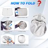 Canvcle Compatible with Windshield Sun Shade Subaru Forester 2019-2023 Thicken