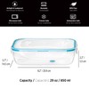 Starfrit LocknLock Easy Match Plastic Container - 29oz/850ml - Airtight,