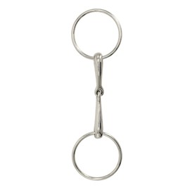 BARN & STABLE Horse Snaffle Bit Durable H-Ring Bit for Horses