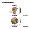 Goo-Ki 6 Pack Cabinet Knobs Antique Brass Drawer Knobs with