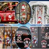 Christmas Snowman Peeking Stickers Christmas Elves Reindeer Car Window Bumper