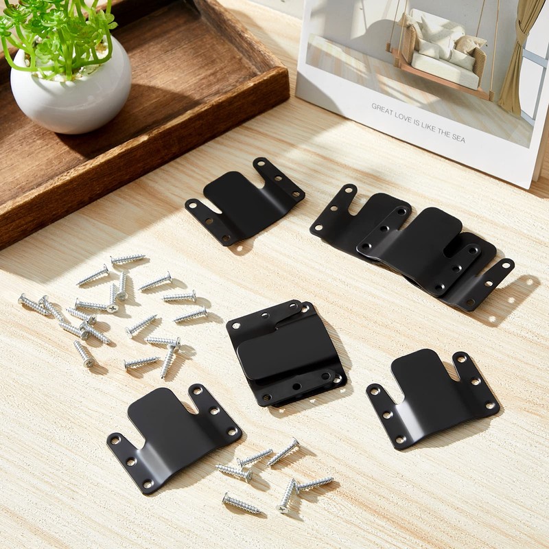 12 Pieces Universal Sectional Sofa Interlocking Metal Couch Connectors Furniture