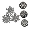 DOITOOL 1 Set Christmas Snowflake Metal Embossing Stencils Durable Cutting