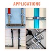 AKIHISA 2 Pcs 304 Stainless Steel Pipe Supports, Wall Mount