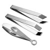 Healvian 3pcs Stainless Steel Poultry Tweezer Set Durable Hair Puller