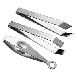 Healvian 3pcs Stainless Steel Poultry Tweezer Set Durable Hair Puller for Easy Hair Removal Lightweight Kitchen Tool with Comfortable Grip Dishwasher Safe for Convenient Cleaning