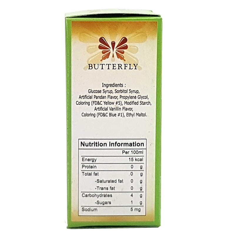 Pandan Flavoring Extract by Butterfly 2 Ounce (60 ml) with