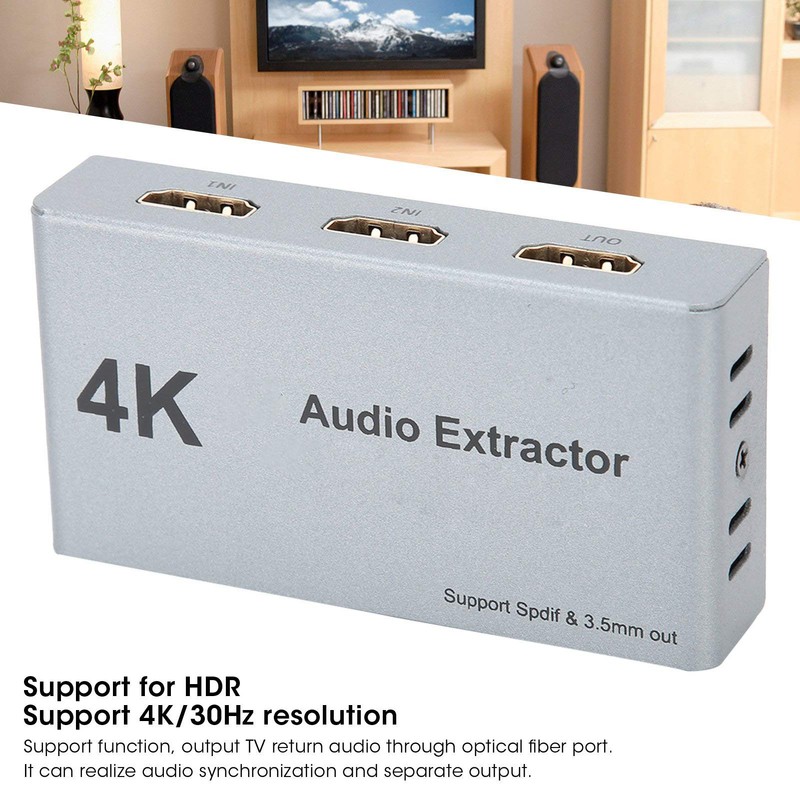 ASHATA HDMI Switch 4K HDMI Splitter, 2 in 1 Out