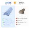 Zickskt Knee Pillow for Back Sleeping, Gel Memory Foam Leg