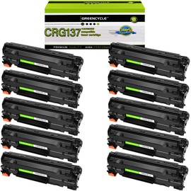 greencycle 10 Pack Replacement Compatible for Canon 137 C137 CRG137 Toner Cartridge for ImageClass MF212w ImageClass MF227dw Laser Printer