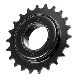 Hycline Single Speed Bike Freewheel: 22T Compatible with 1/2''×1/8'' Bicycle Freewheel - Threaded Type Freehub Replacement Parts (Black)