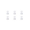 （6pcs/lot）Hearing Aid Ear Tips Silicone Earplug Domes for BTE,ITE and
