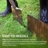 Worth Pre-Rusted Wide-Corrugated Garden Edging, 8" x20Ft Sturdy Steel Lawn