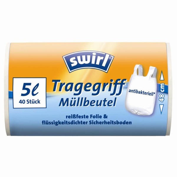 Swirl® Tragegriff Müllbeutel 5 Liter
