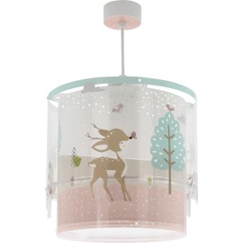 Dalber Children's Pendant Light Pendant Lamp Loving Deer Animals Polypropylene (PP) Pink