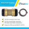 SharkBite 1-1/4 Inch Coupling, Push to Connect Brass Plumbing Fitting,