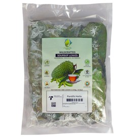Purelife Herbs® Wildcrafted Soursop (Guanabana, Graviola, Guyabano) Dehydrated 1000 Leaves (±250g, ±8.8oz)