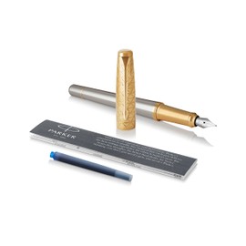 Parker Urban Fountain Pen, Premium Aureate Powder with Medium Nib and Blue Ink, 1931572