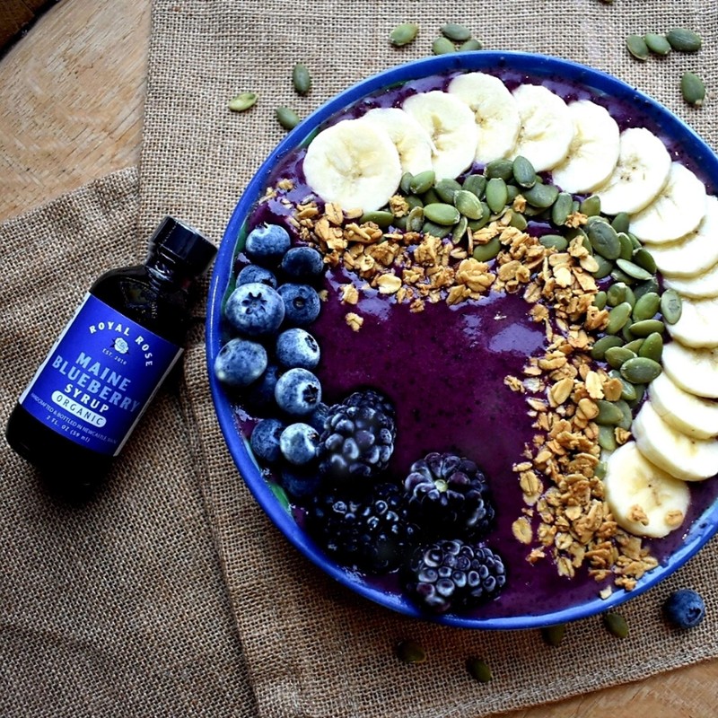 Royal Rose, Wild Maine Blueberry Organic Simple Syrup (8oz)