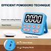 Pomodoro Timer for Kids, Digital Productivity Timer with Loud Alarm,