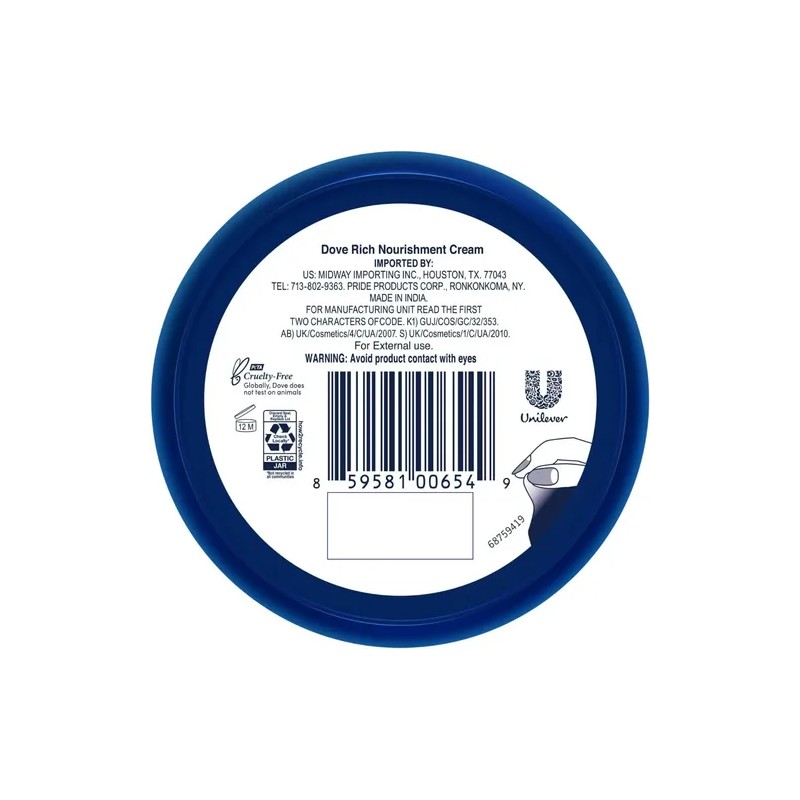 Crema Hidratante Para Rostro Y Cuerpo 75 Ml Dove