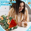 Cinnvoice 4 Pcs Guinea Pig Hideout, Guinea Pig Bed Tunnel,