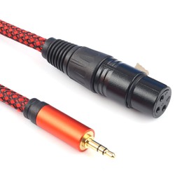 Siyear Unbalanced 3.5mm (1/8" Inch) Mini Jack TRS Male to XLR Male Smartphone to Stereo Mixer Board, Computer Microphone Line, Microphone Cable (10feet)