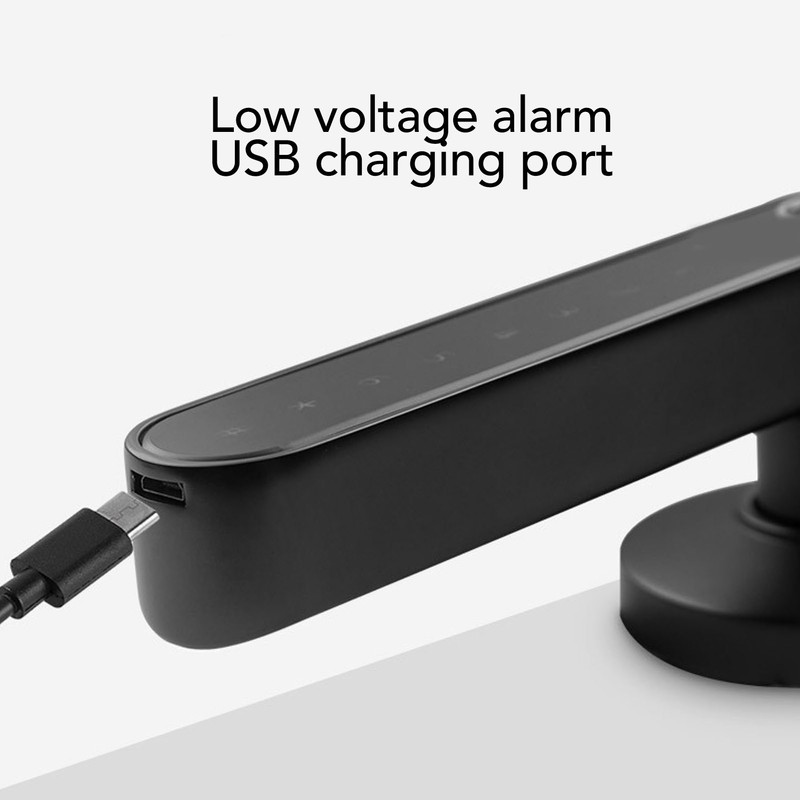 Fingerprint Lock Emergency Charging Low Battery Reminder Accurate Smart Door
