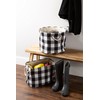 DII Buffalo Check Storage Collection Collapsible Bin with Handle, Large,