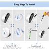 6 Pack Adhesive Door Stop White Floor Door Stoppers No