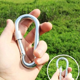 ANGGO Tree Swing Hanging Straps, Outdoor Hammock Straps Adjustable Holds 2200 lbs, 5ft/152cm Swing Hanging Strap Kit with Safer Lock Snap Carabiner Hooks for Tree Swing & Hammocks (2 Pack - Black)