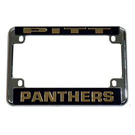 Pittsburgh Panthers Chrome Motorcycle, RV or Trailer License Plate Frame